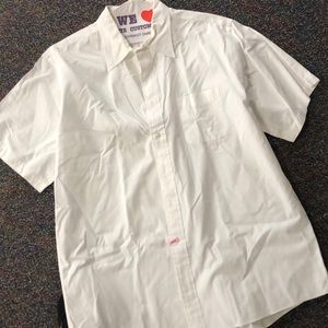 Men’s short sleeve dress shirt. Lands end XL
